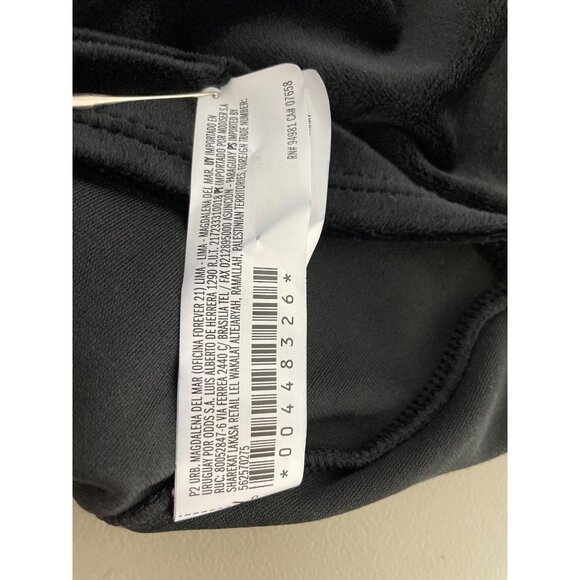 Forever 21 Crop Tank Top Size Large Sleeveless Black Soft Minimalist Casual NEW - Picture 10 of 11